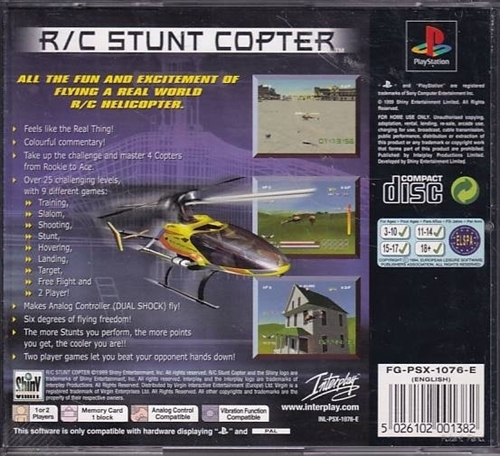 RC Stunt Copter - PS1 (B Grade) (Genbrug)